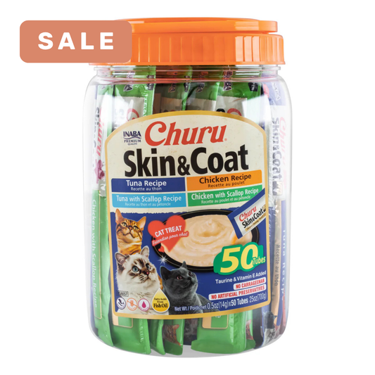 INABA Churu Puree Skin & Coat Varieties (50pc)