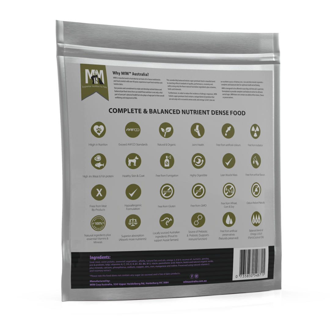 MFM Dog Single Protein Goat Grain & Gluten Free (Purple)
