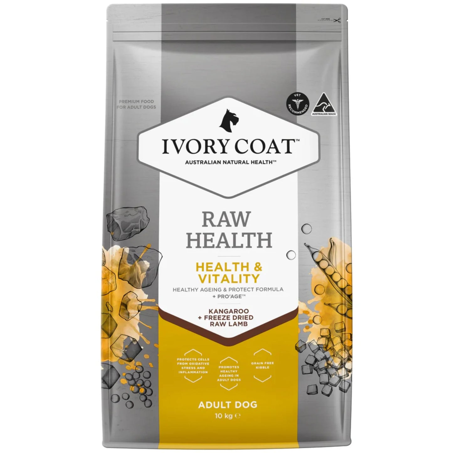 Ivory Coat Dog Raw Health - Health & Vitality