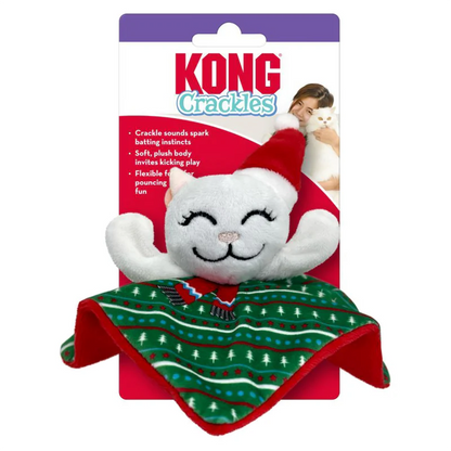 KONG Holiday Crackles Santa Kitty