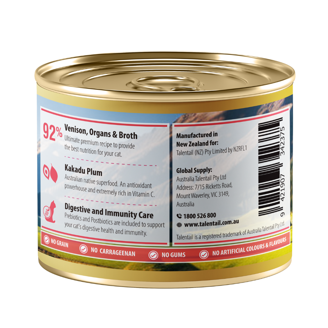 Talentail Ultimate New Zealand Chicken Cat Venison 180g (12pk)