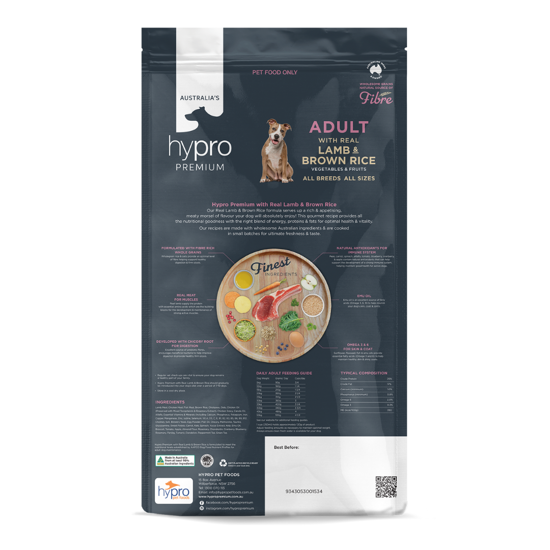 Hypro Premium Adult Lamb and Brown Rice