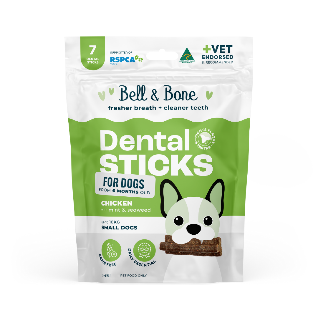 Bell & Bone Dog Dental Sticks Chicken, Mint & Seaweed Adult (7pc)