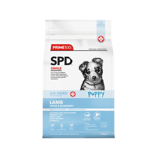 PRIME100 SPD Air Dried Puppy Lamb & Blueberry