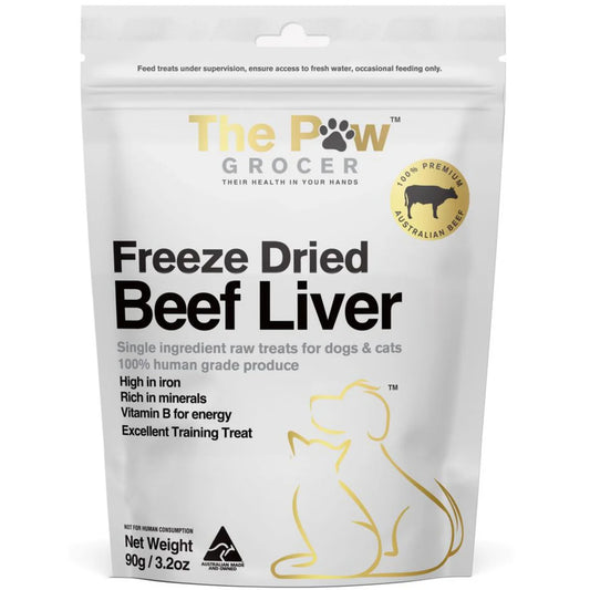 The Paw Grocer Freeze Dried Beef Liver 90g