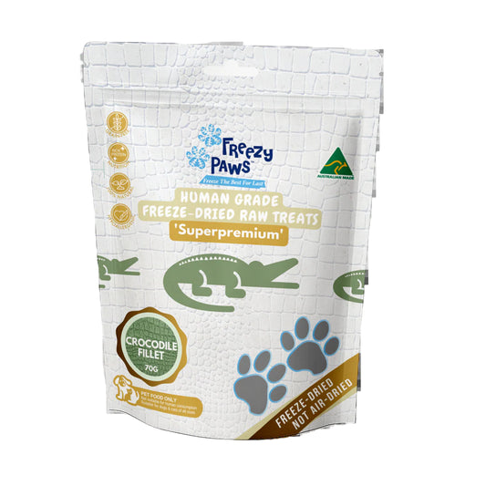 Freezy Paws Freeze Dried Crocodile Fillet 70g
