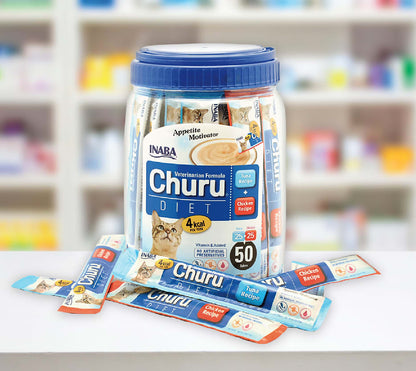 INABA Cat Churu Puree Diet Tuna & Chicken 14g (50pc Box)
