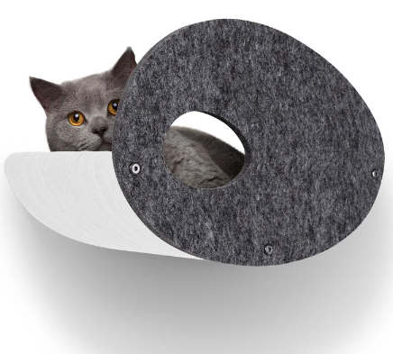 Pryde Pets Wall Meow-nted Cat Climber Add-On Cover - Curved Shelf Façade