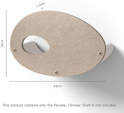 Pryde Pets Wall Meow-nted Cat Climbers Add-On Covers - Set of 4 Façades