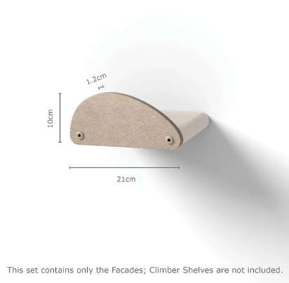 Pryde Pets Wall Meow-nted Cat Climbers Add-On Covers - Set of 4 Façades