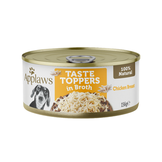 Applaws Dog Taste Toppers Chicken, Beef & Veg in Broth 156g (16pk)