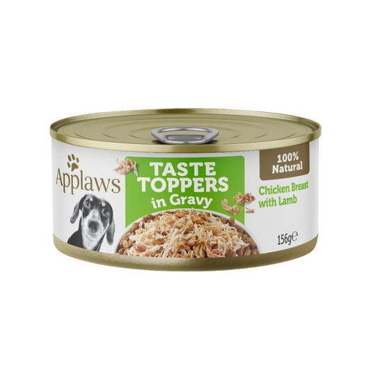 Applaws Dog Taste Toppers Chicken & Lamb in Gravy 156g (16pk)