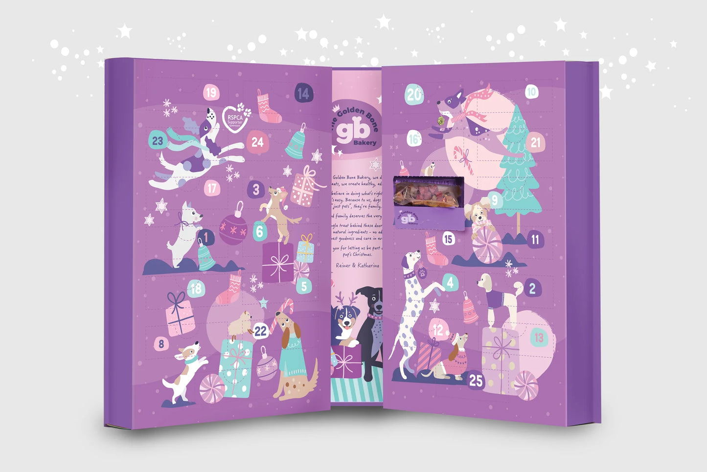 The Golden Bone Bakery Dog Christmas Advent Calendar Book Style