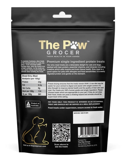 The Paw Grocer Freeze Dried Emu Meat 72g