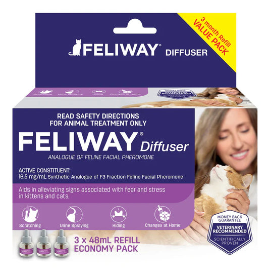 Feliway Calm Home Diffuser Refill 48ml (3pk)