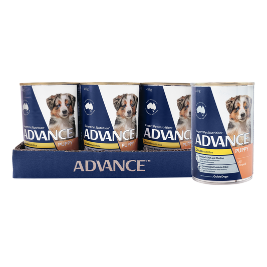 ADVANCE Puppy Plus Growth Chicken & Rice 410g (12pk)