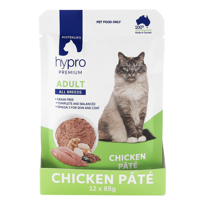 Hypro Premium Cat Grain Free Chicken Pâté 85g (12pk)