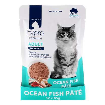 Hypro Premium Cat Grain Free Ocean Fish Pâté 85g (12pk)