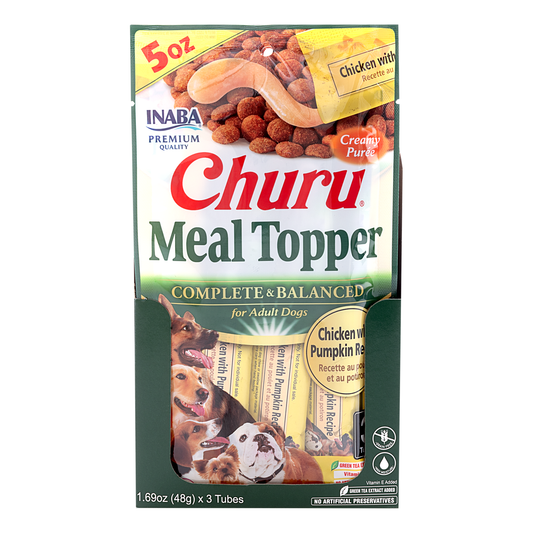 INABA Dog Churu Meal Topper Chicken with Pumpkin 144g (6pk)
