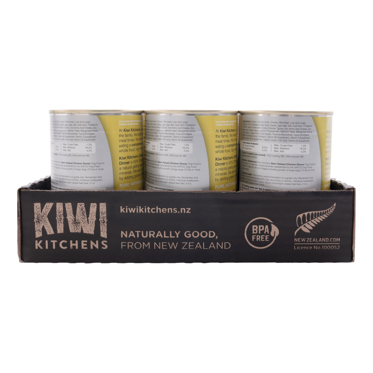 Kiwi Kitchens Chicken Dinner Dog 375g (9pk)