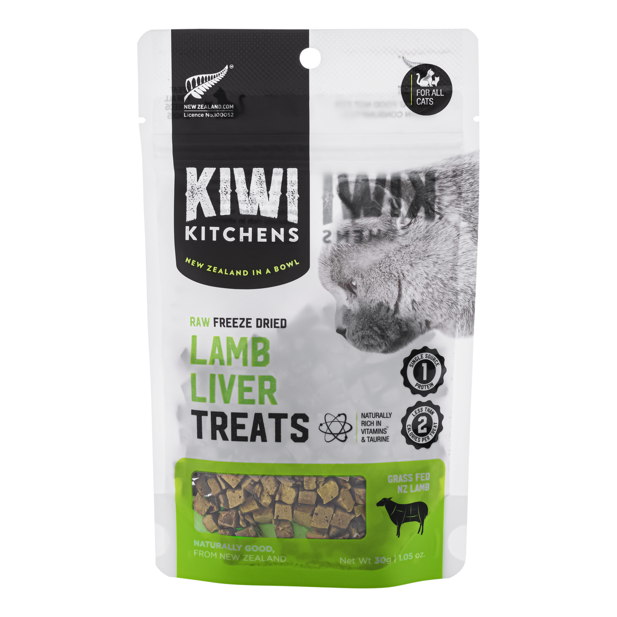 Kiwi Kitchens Cat Freeze Dried Lamb Liver Treats