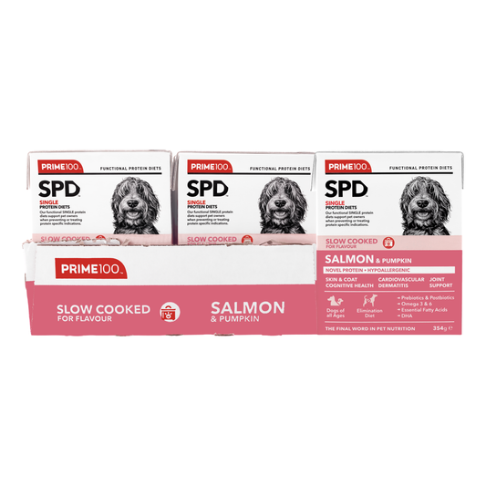 PRIME100 SPD Slow Cooked Salmon & Pumpkin 354g (12pk)