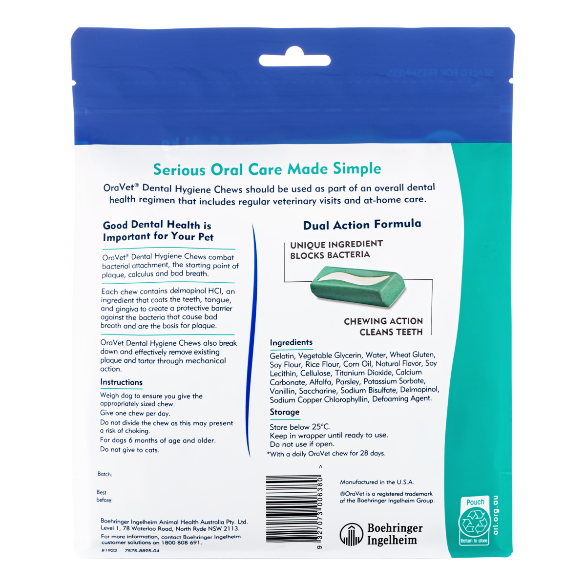 Oravet Dental Chews - Small (28 chews)