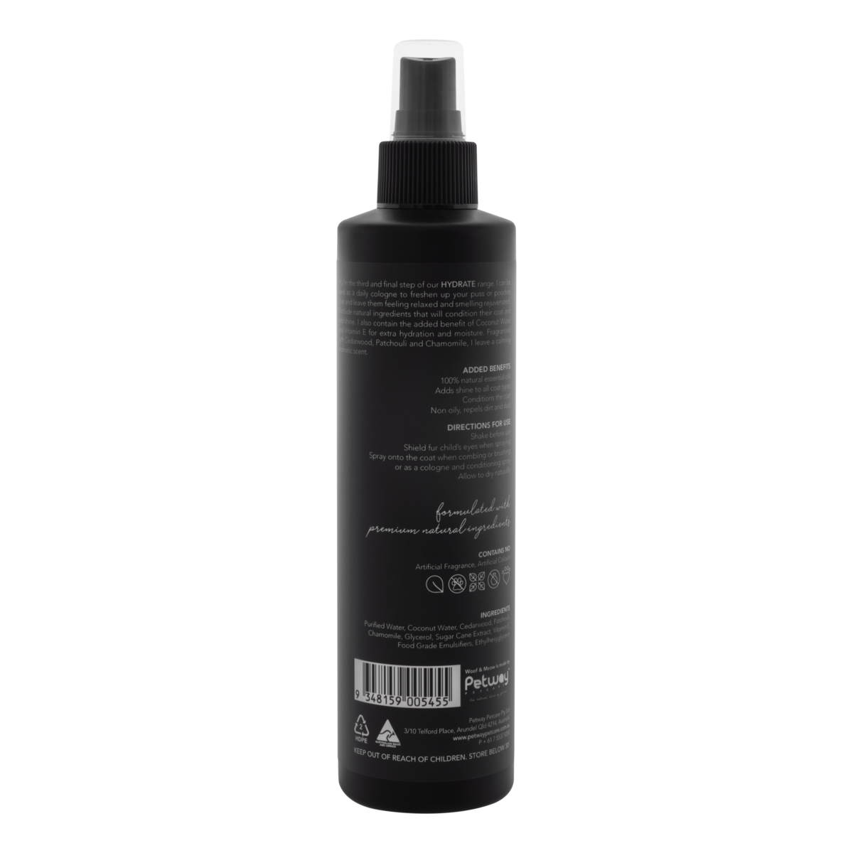 Woof & Meow HYDRATE Cologne 250ml