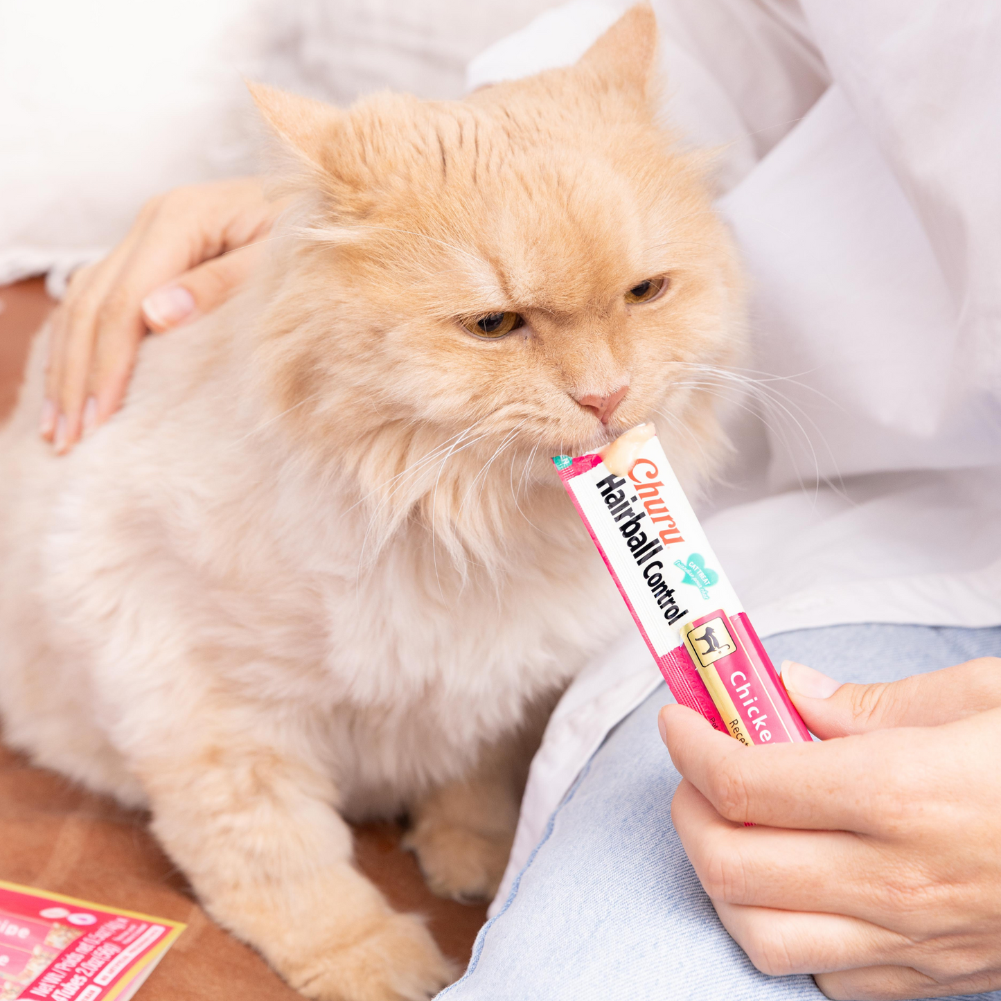 INABA Cat Churu Puree Hairball Control Chicken 56g (6pk)