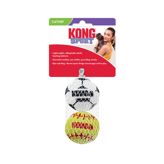 KONG Cat Sport Balls Assorted (2pk)