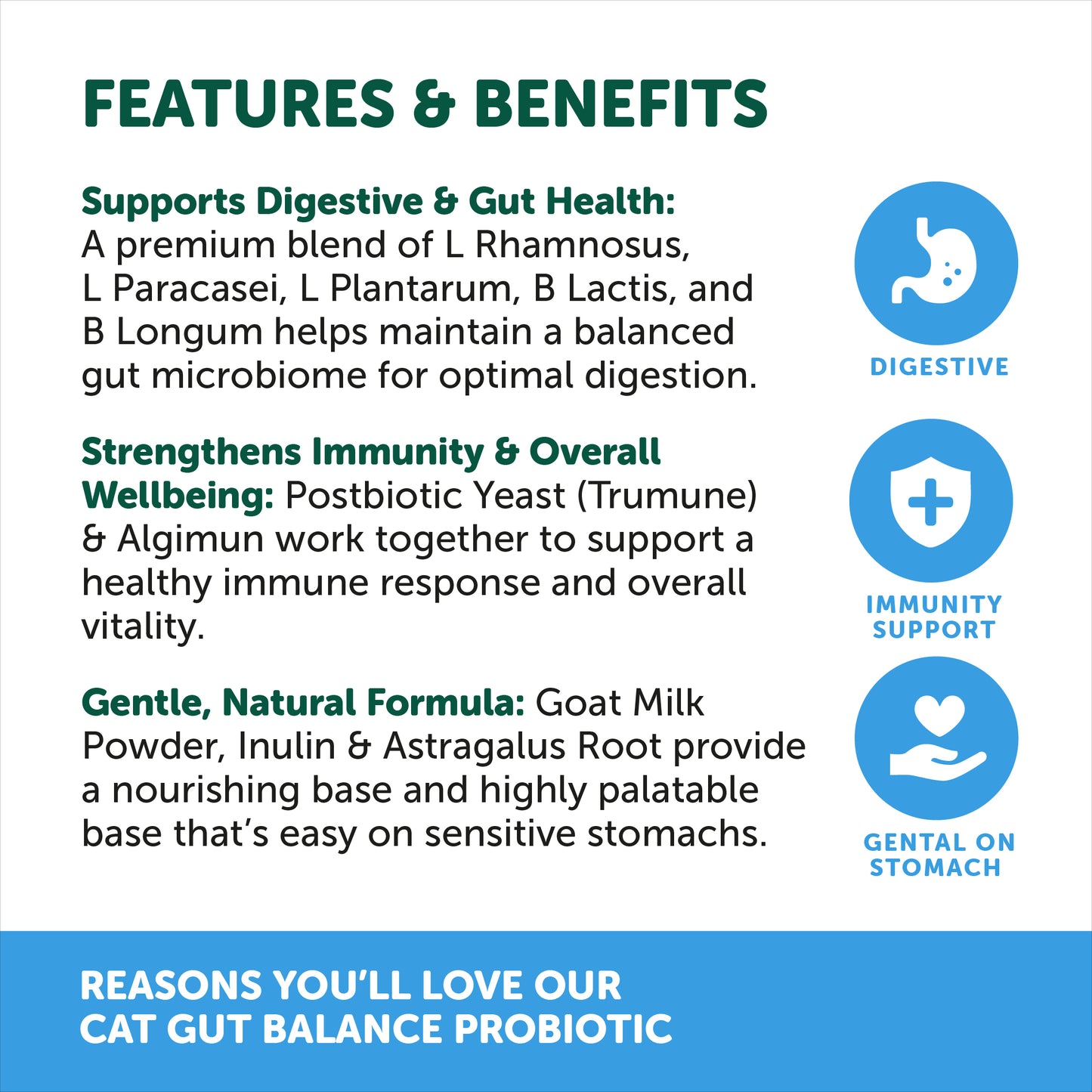 NAS Gut Balance Feline Probiotic 80g