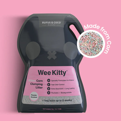 Wee Kitty Kitten Corn Clumping Litter