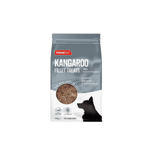 PRIME100 Kangaroo Fillet Treats 100g