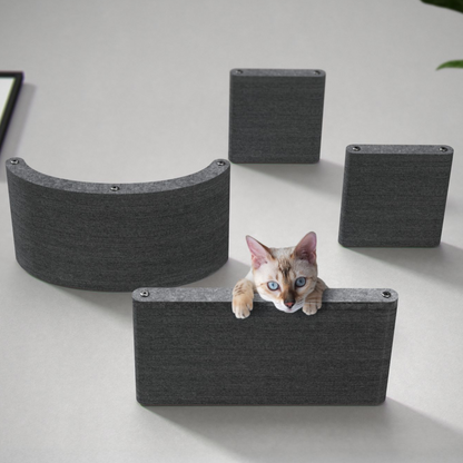 Pryde Pets Wall Meow-nted Cat Climbers - Set of 4 Shelves