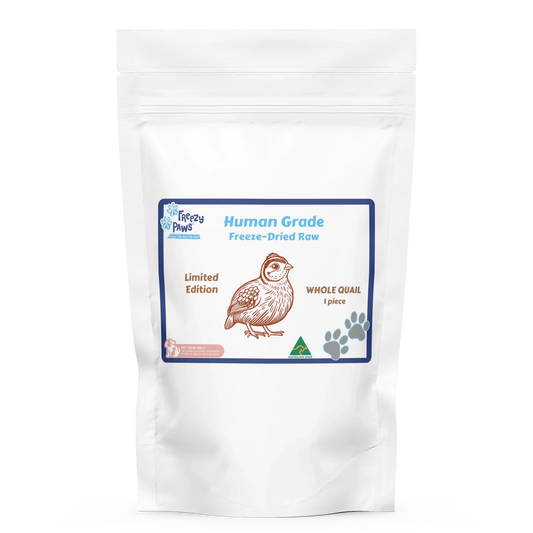 Freezy Paws Freeze Dried Whole Quail  (1pc)