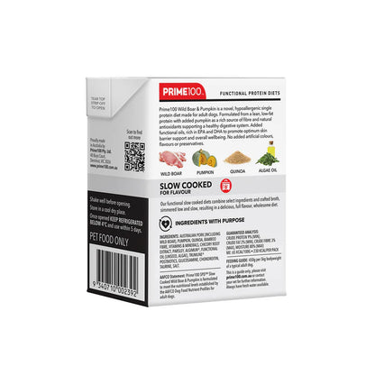 PRIME100 SPD Slow Cooked Wild Boar & Pumpkin 354g (12pk)