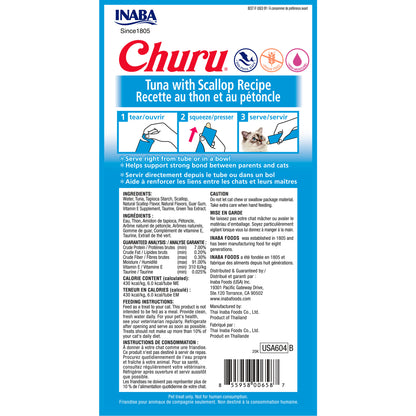 INABA Cat Churu Puree Salmon Scallop 56g (6pk)