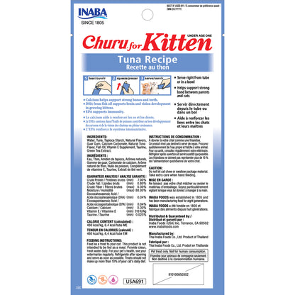 INABA Cat Churu Puree Kitten Tuna 56g (6pk)
