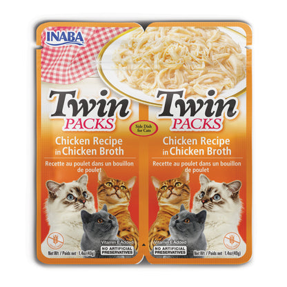 Inaba Cat Twin Packs Chicken in Chicken Broth 80g (6pk)