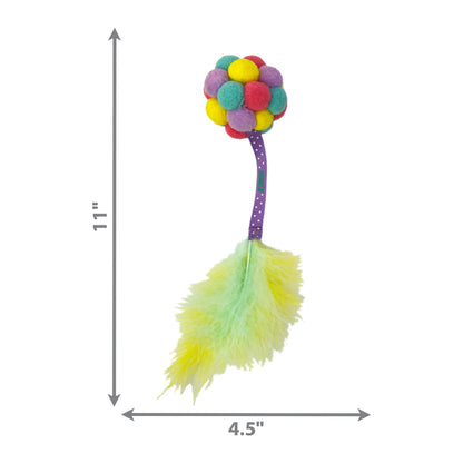 KONG Cat Active Bubble Ball Teaser - Assorted Colours