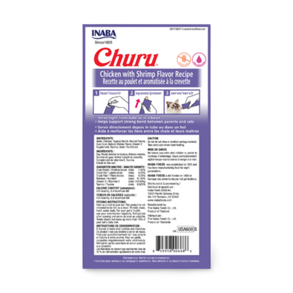 INABA Cat Churu Puree Chicken With Shrimp 56g (6pk)