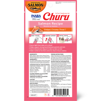 INABA Cat Churu Puree Salmon 56g (6pk)