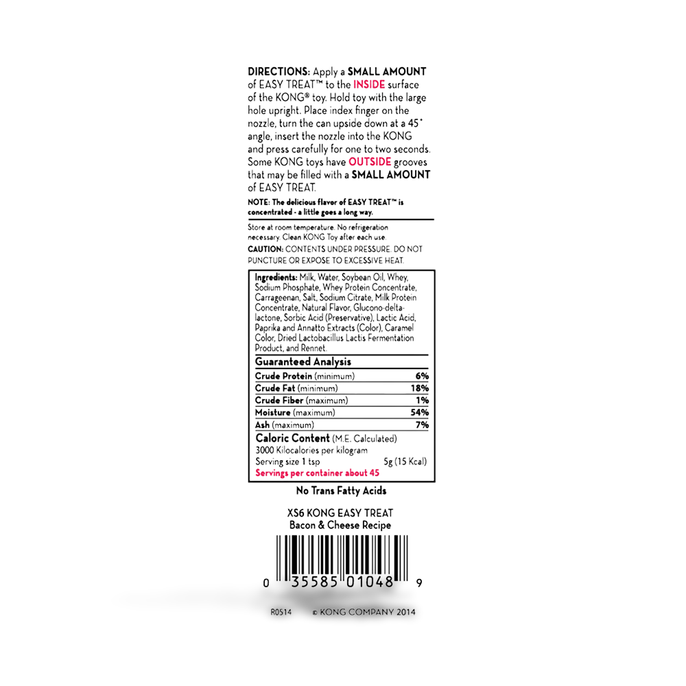 KONG Dog Easy Treats Bacon Cheese