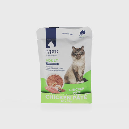 Hypro Premium Cat Grain Free Chicken Pâté 85g (12pk)