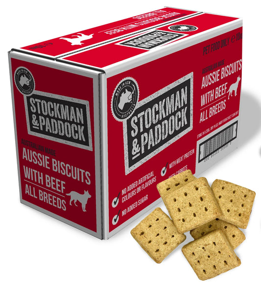 Stockman & Paddock Aussie 2X2 Biscuits with Beef 10kg